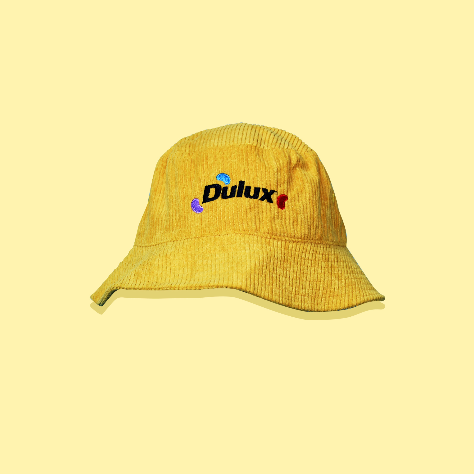 Colour Block Corduroy Bucket Hat