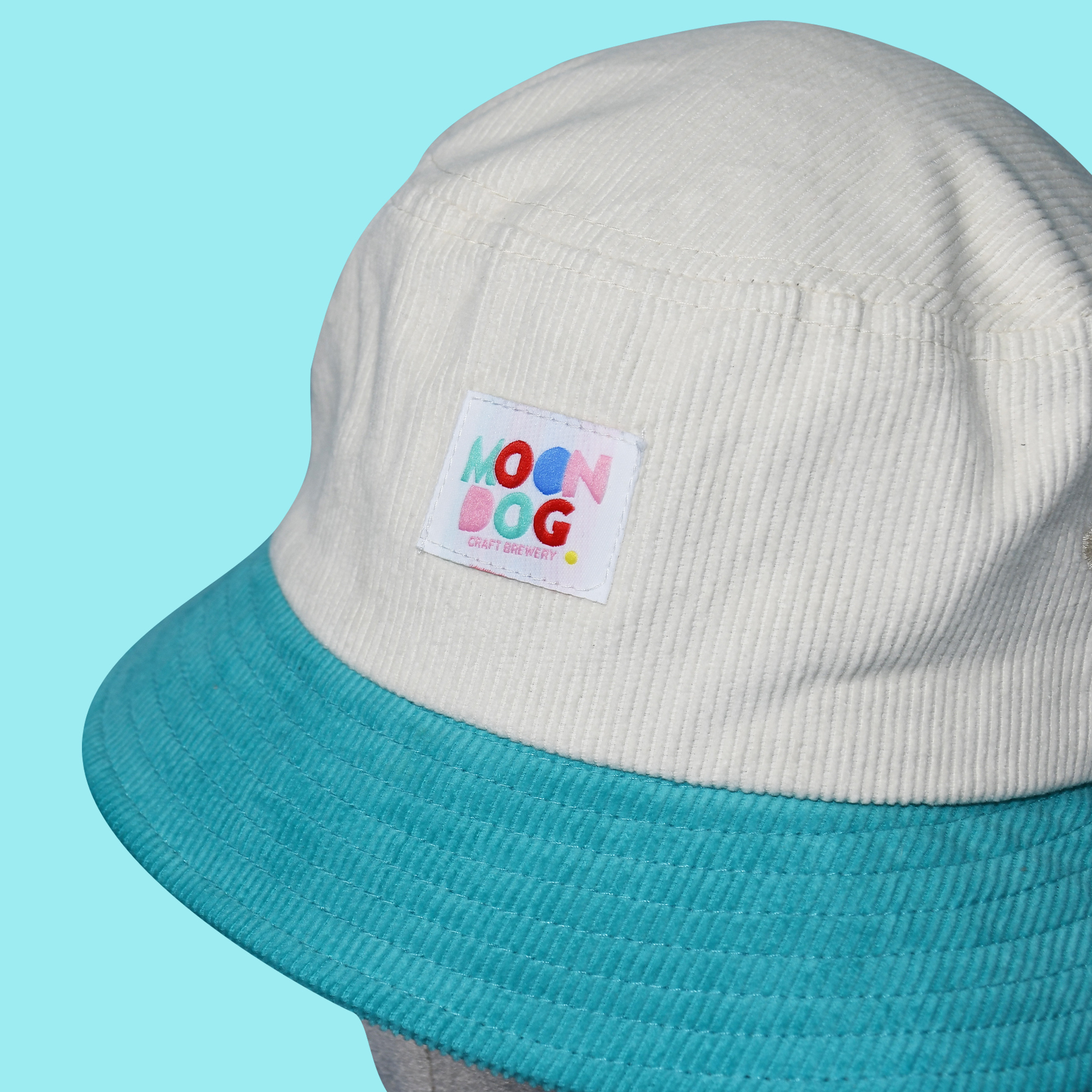 Colour Block Corduroy Bucket Hat