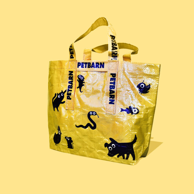 Recycled tote bag