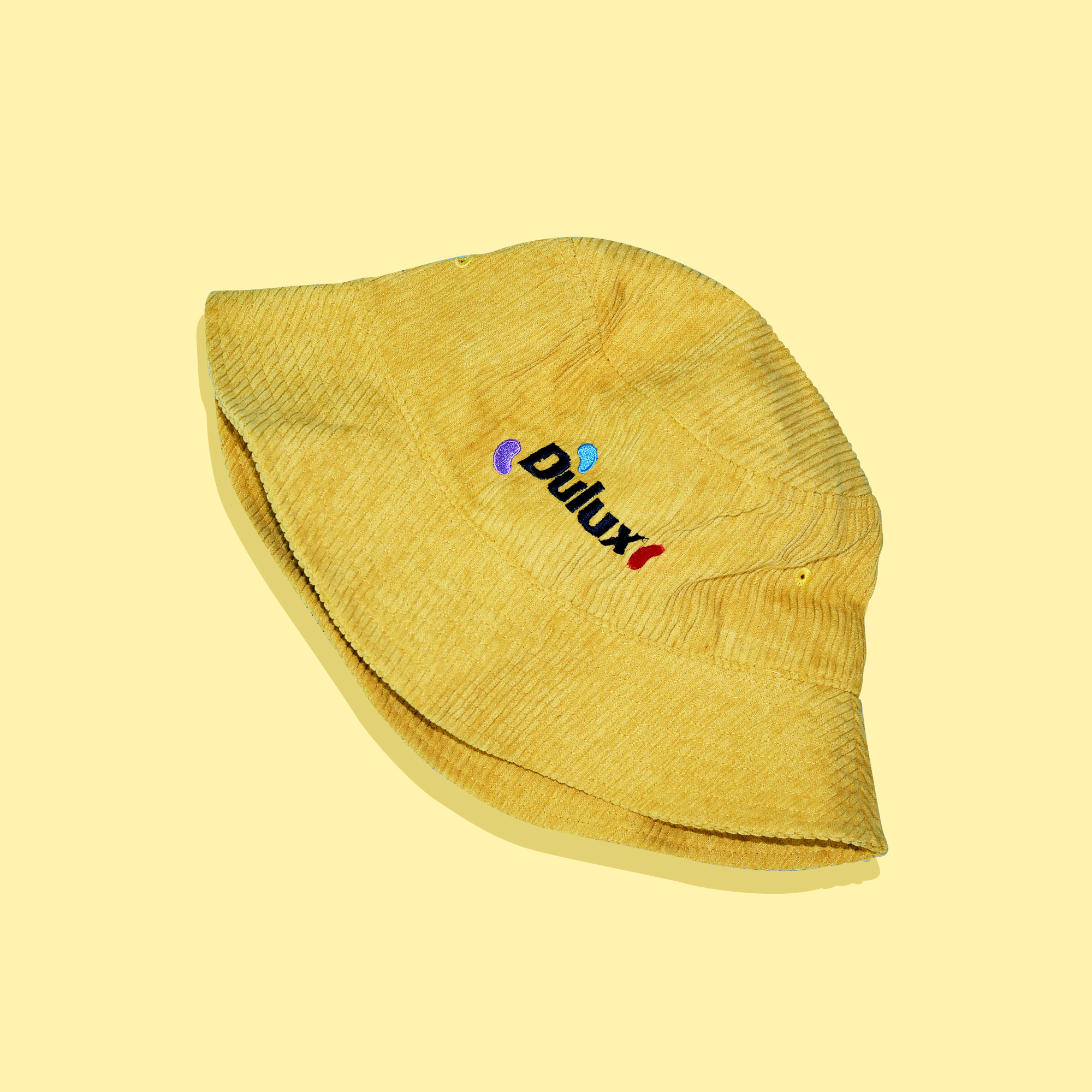 Colour Block Corduroy Bucket Hat