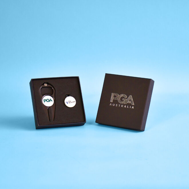 Custom Made Divot Tool & Hat Clip Set