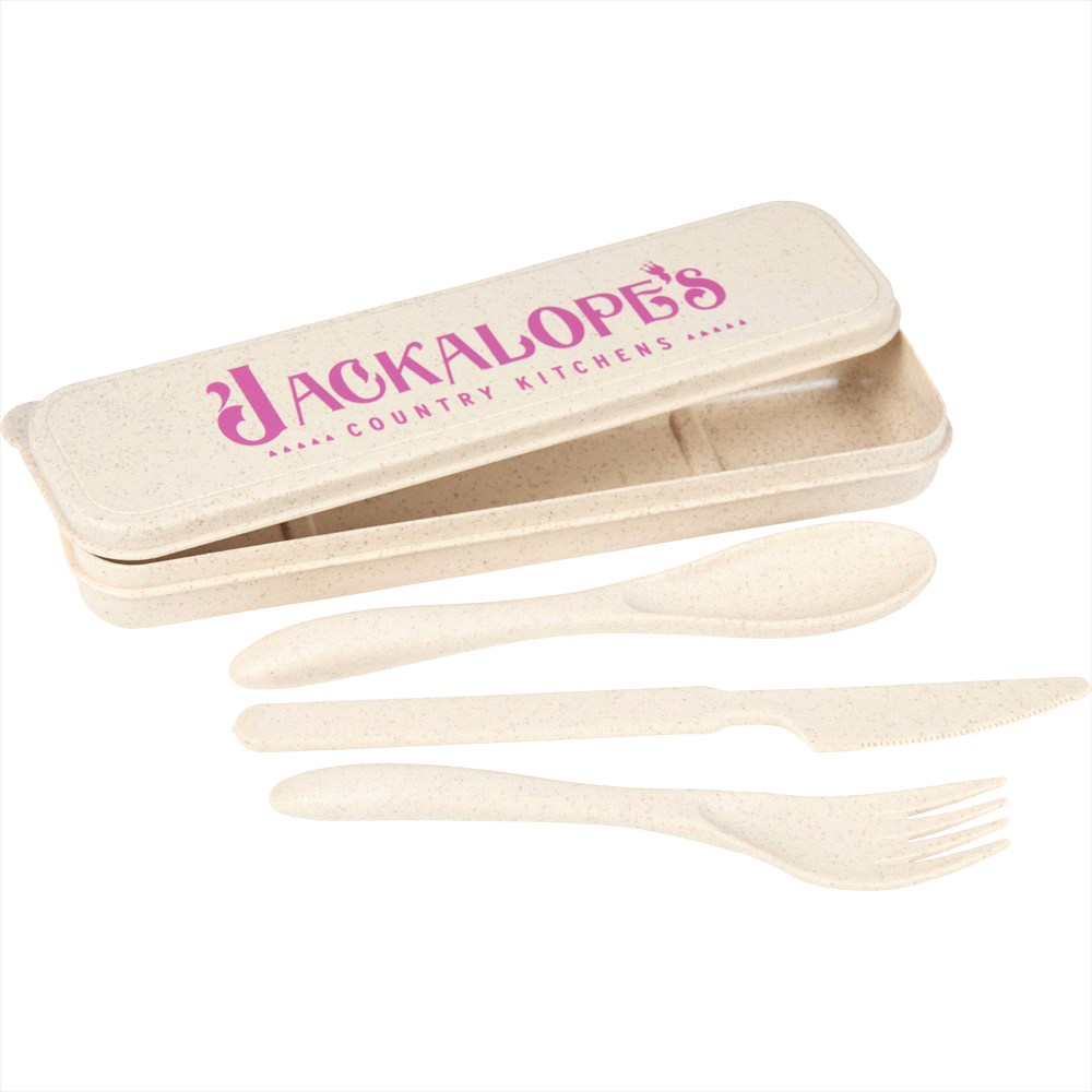 Bamboo Fibre Cutlery Set