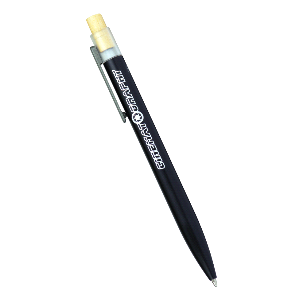 Recycled Aluminium Pen w/ Bamboo Clicker