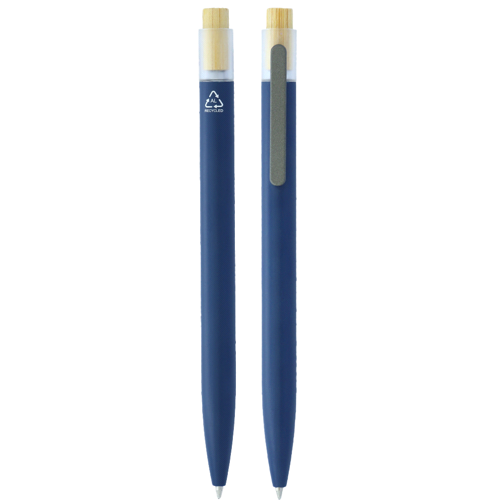 Recycled Aluminium Pen w/ Bamboo Clicker