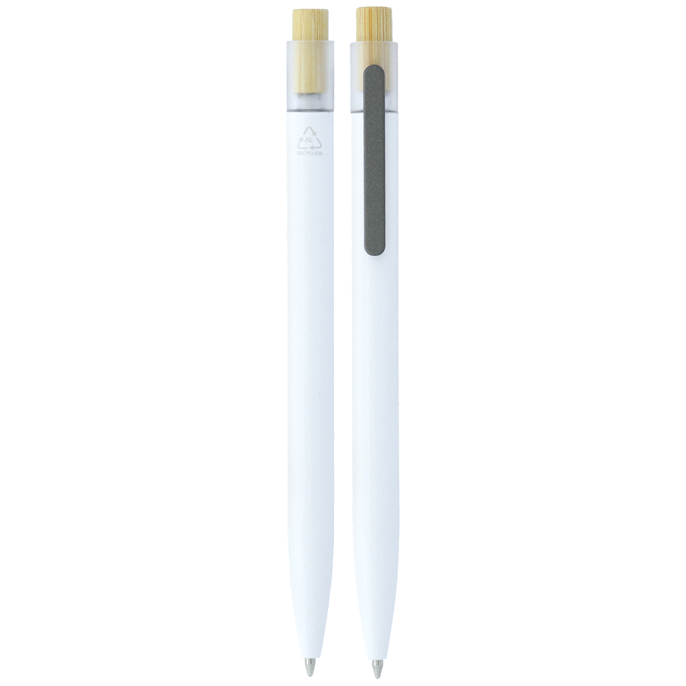 Recycled Aluminium Pen w/ Bamboo Clicker