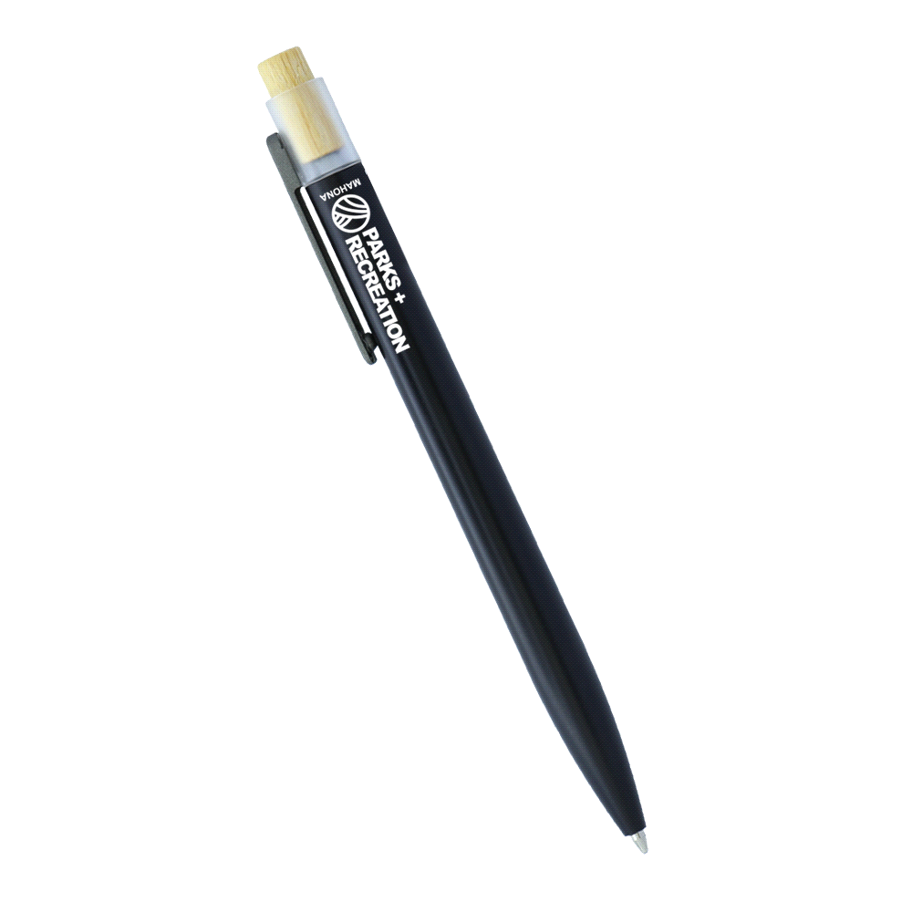 Recycled Aluminium Pen w/ Bamboo Clicker