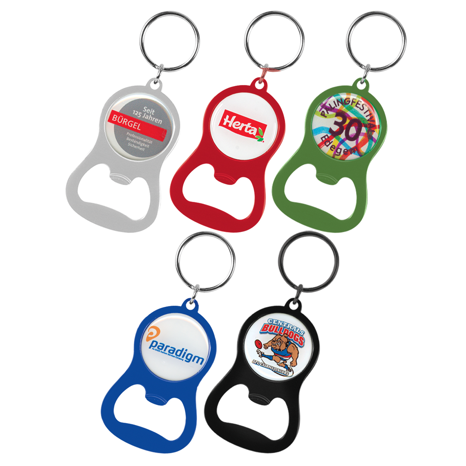 Chevron Cap Popper Key Ring