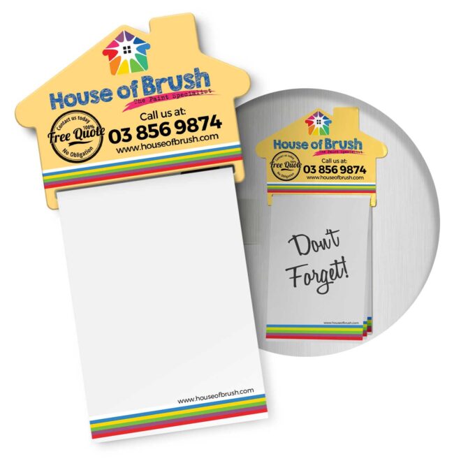 Magnetic House Memo Pad A7 – Full Colour
