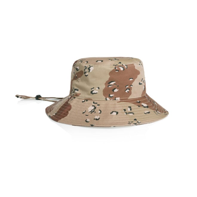 Wide Brim Camo Bucket Hat