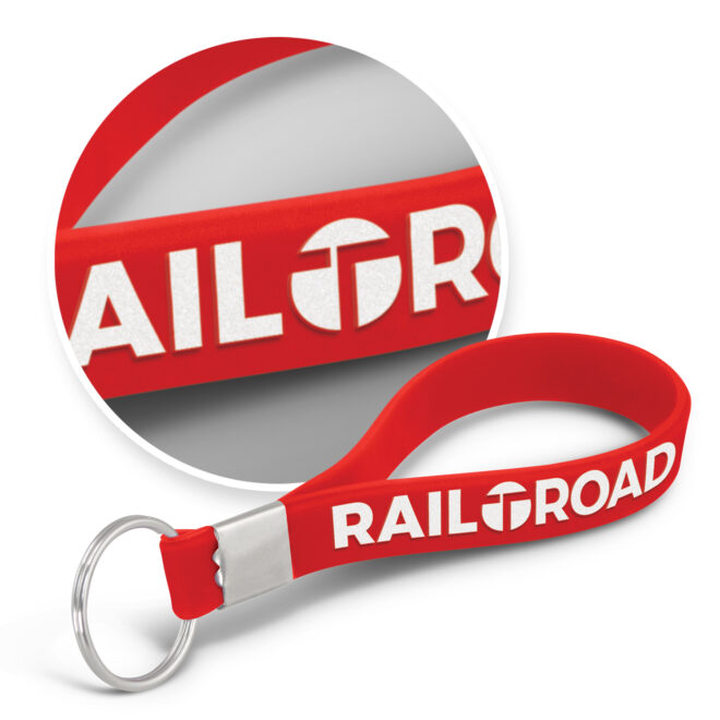 Silicone Key Ring – Embossed