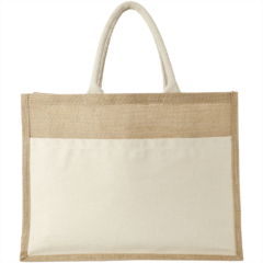 Mumbay Cotton Pocket Jute Tote Bag 19L
