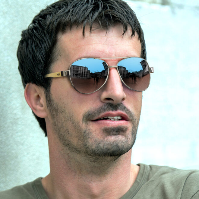 Aviator Mirror Lens Sunglasses – Bamboo