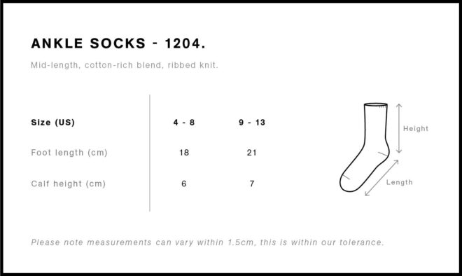 Ankle Socks (2 PAIRS)
