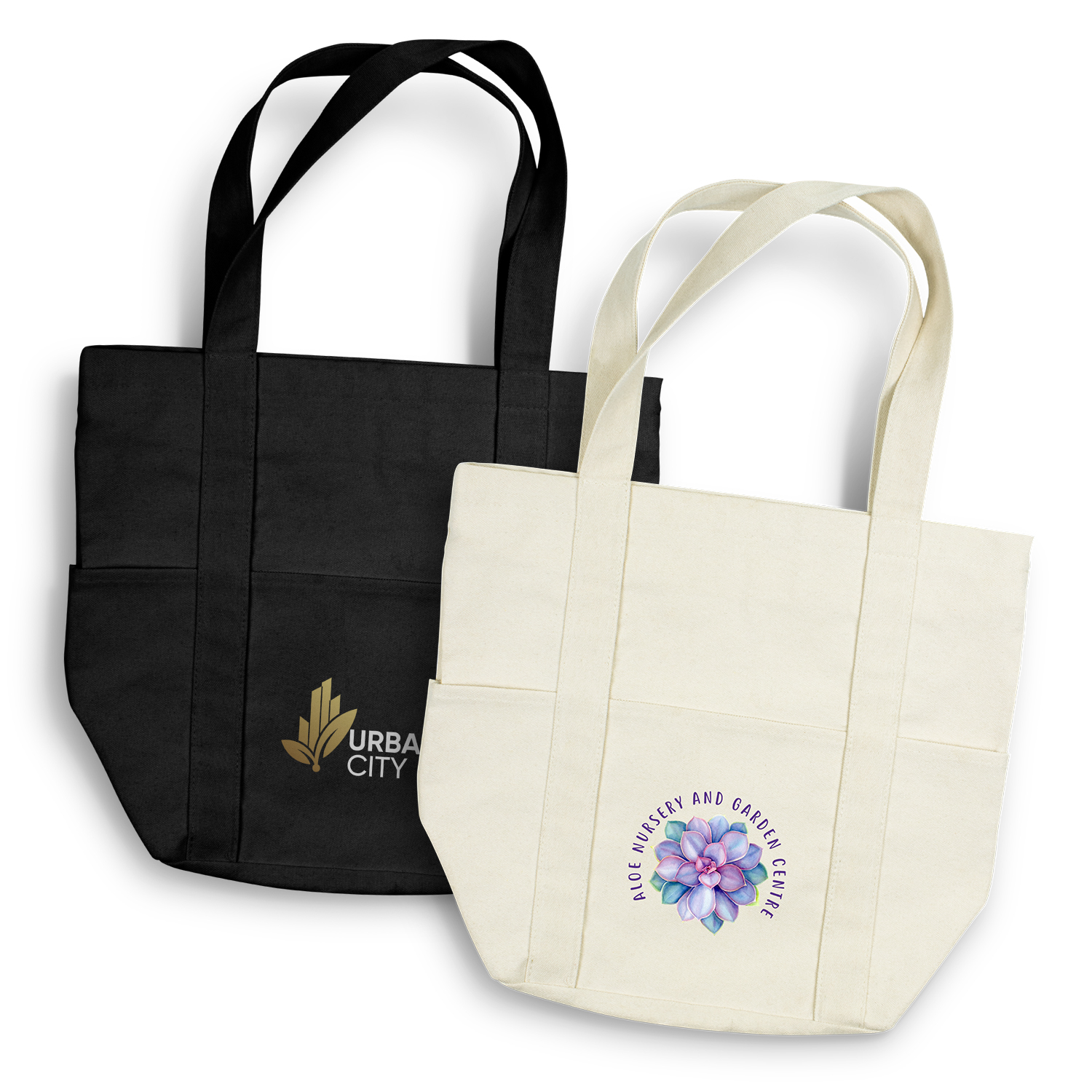 Canvas tote bags discount with zipper australia