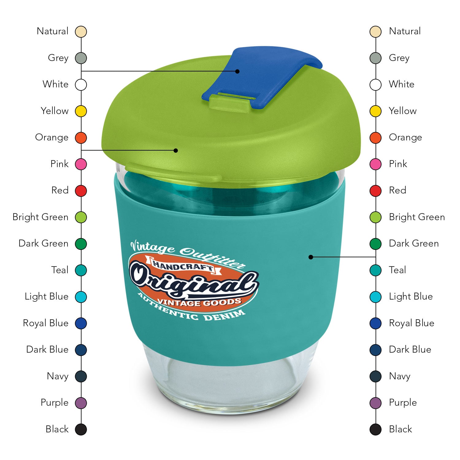 Crystal Clear Borosilicate Cup – 350ml