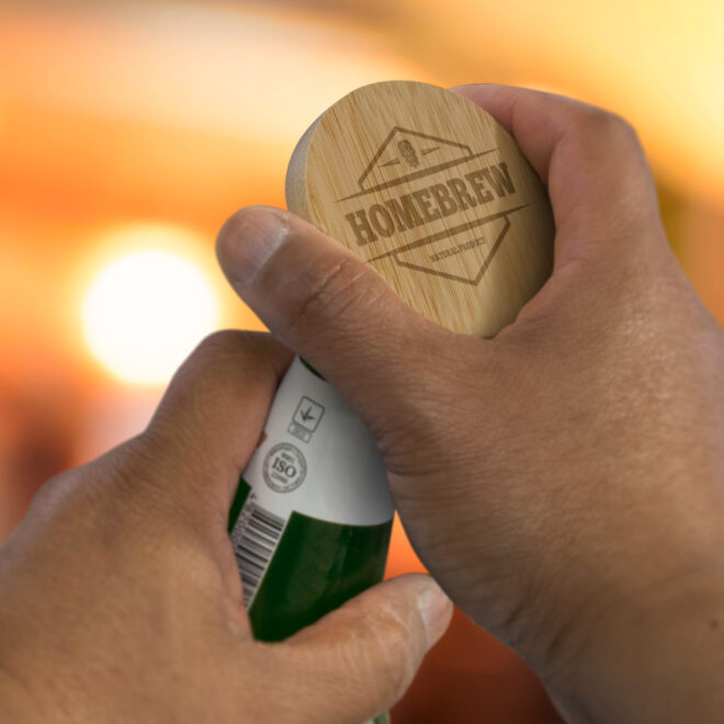 Small Bamboo Bottle Opener