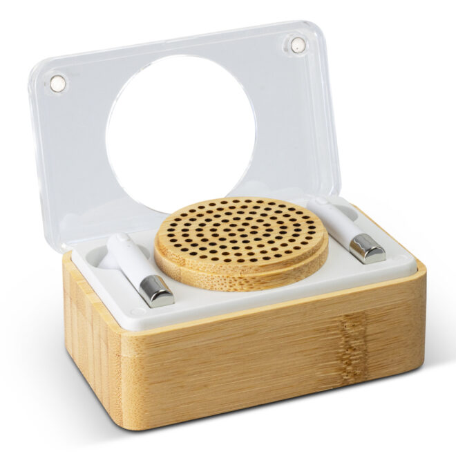 Bamboo Wireless Speaker & Earbud Set