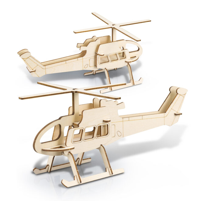 BRANDCRAFT Helicopter Wooden Model