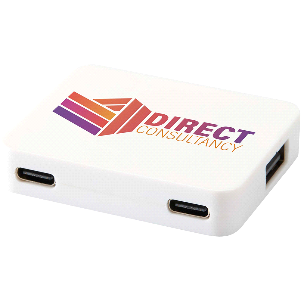 Gaia 4-Port USB Hub w/ USB-A & Type-C Output & Dual Input