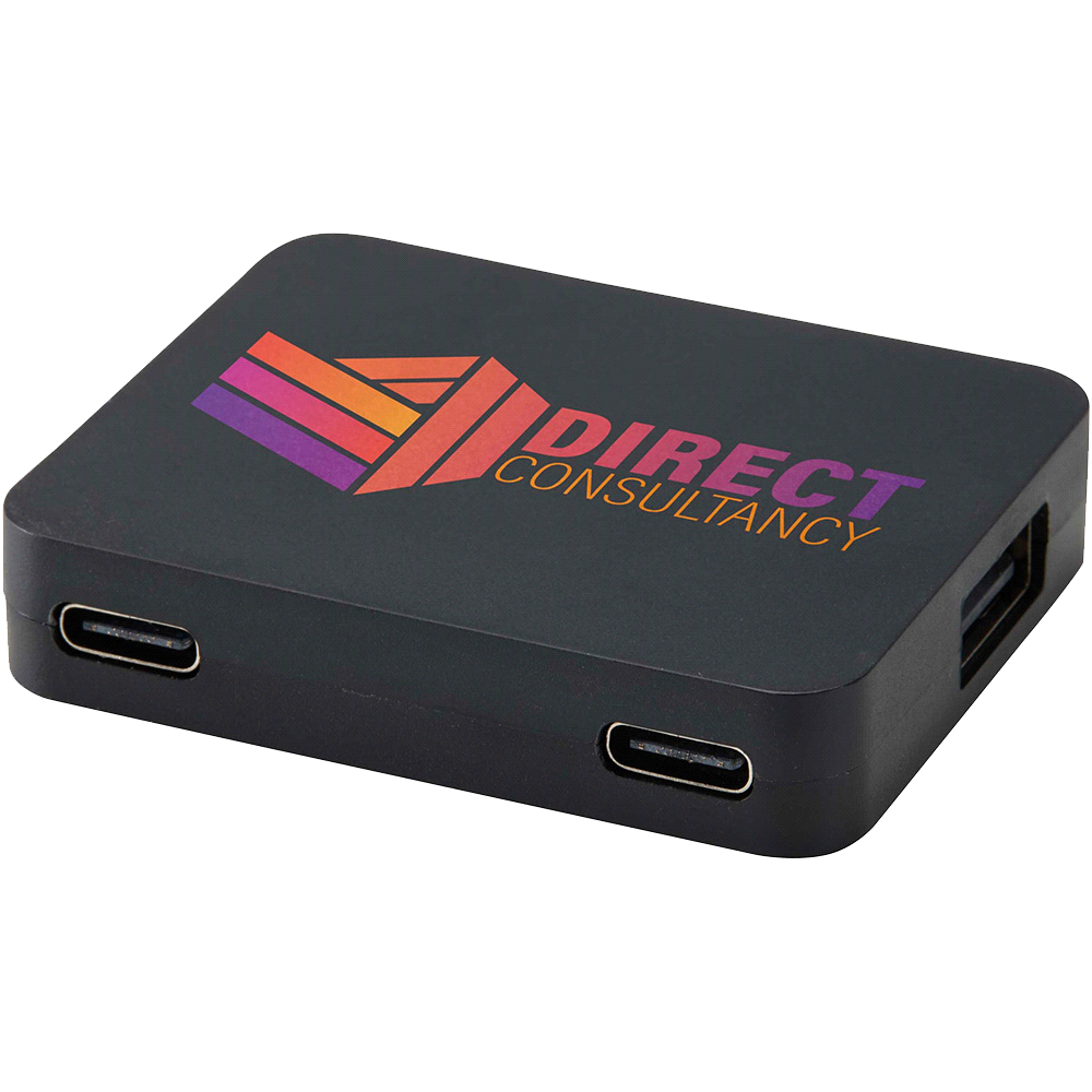 Gaia 4-Port USB Hub w/ USB-A & Type-C Output & Dual Input