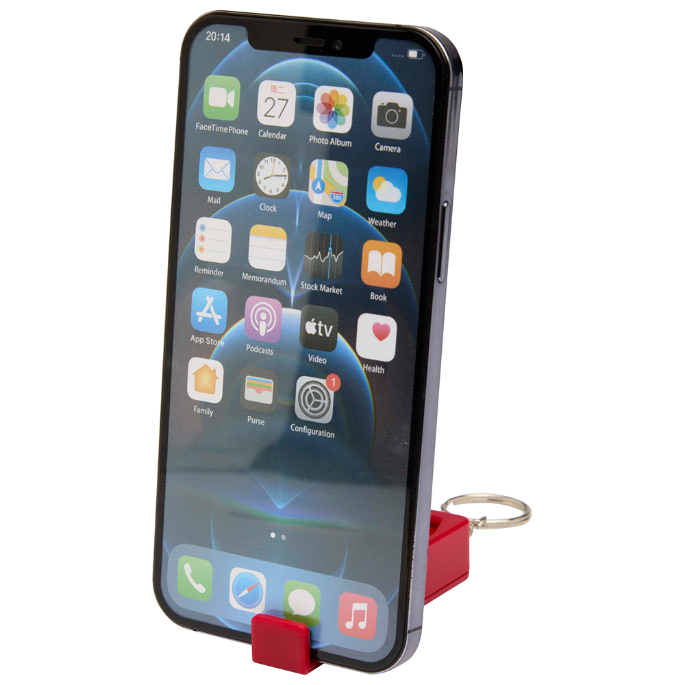 Aggia Recycled Plastic Phone Stand w/ Fidget Toy
