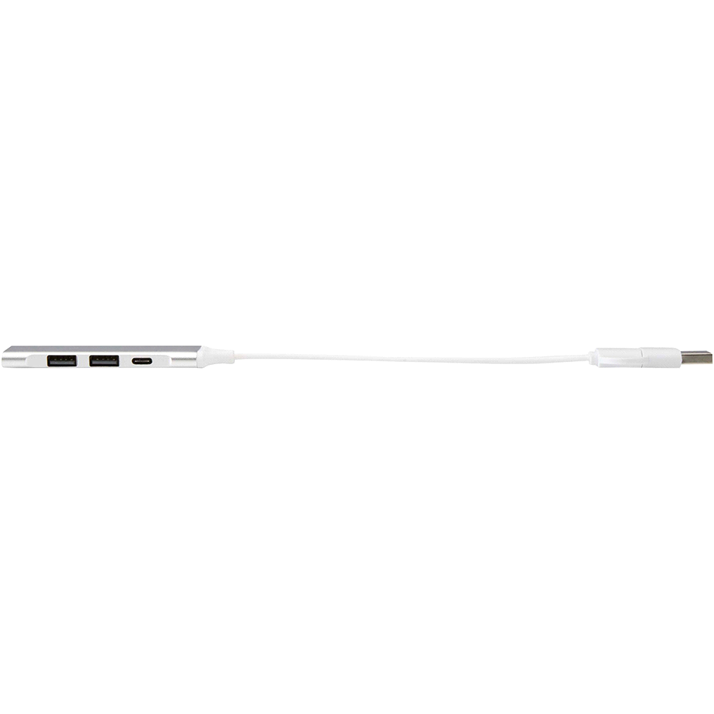 Alkaid 4-Port Recycled Aluminium USB-A & Type-C Hub w/ Dual Input