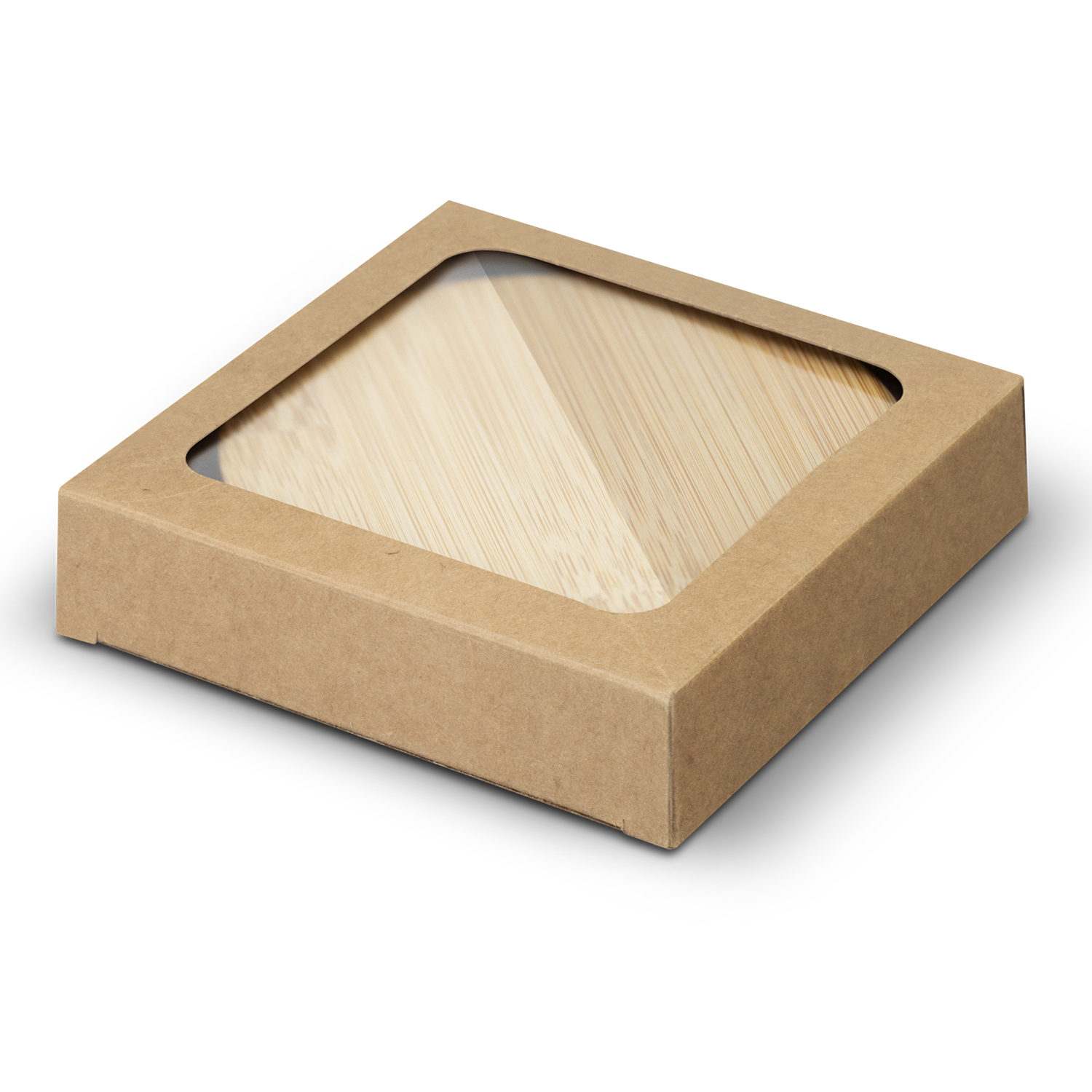 Bamboo Bottle Opener Coaster Set of 2 – Round