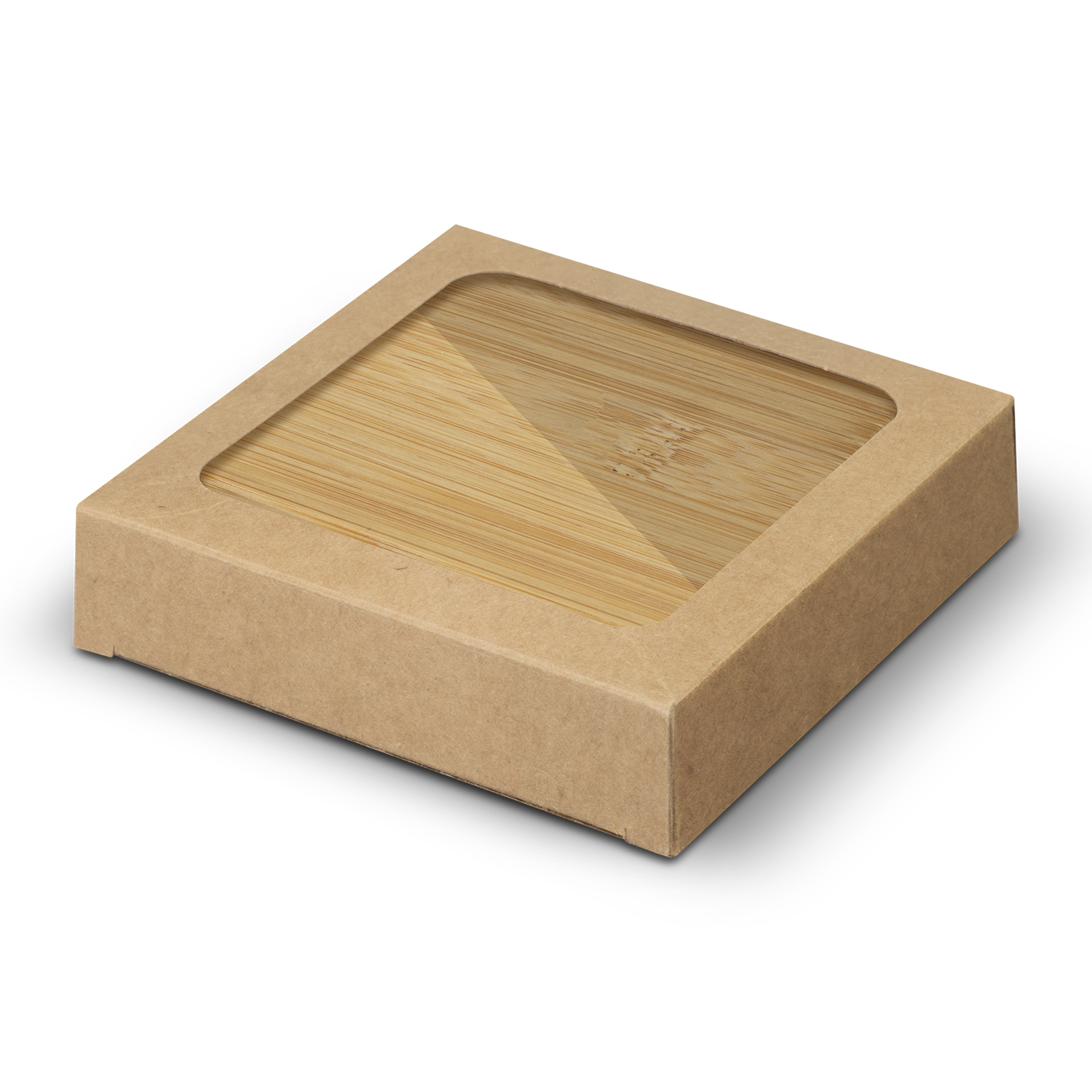 Bamboo Bottle Opener Coaster Set of 2 – Square