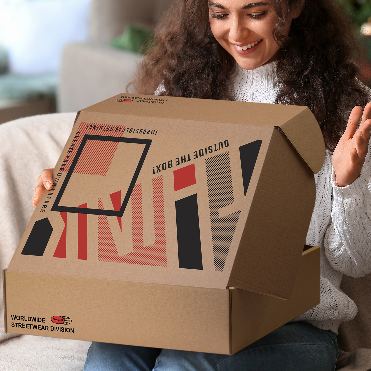 Die Cut Box with Locking Lid – 465x320x120mm