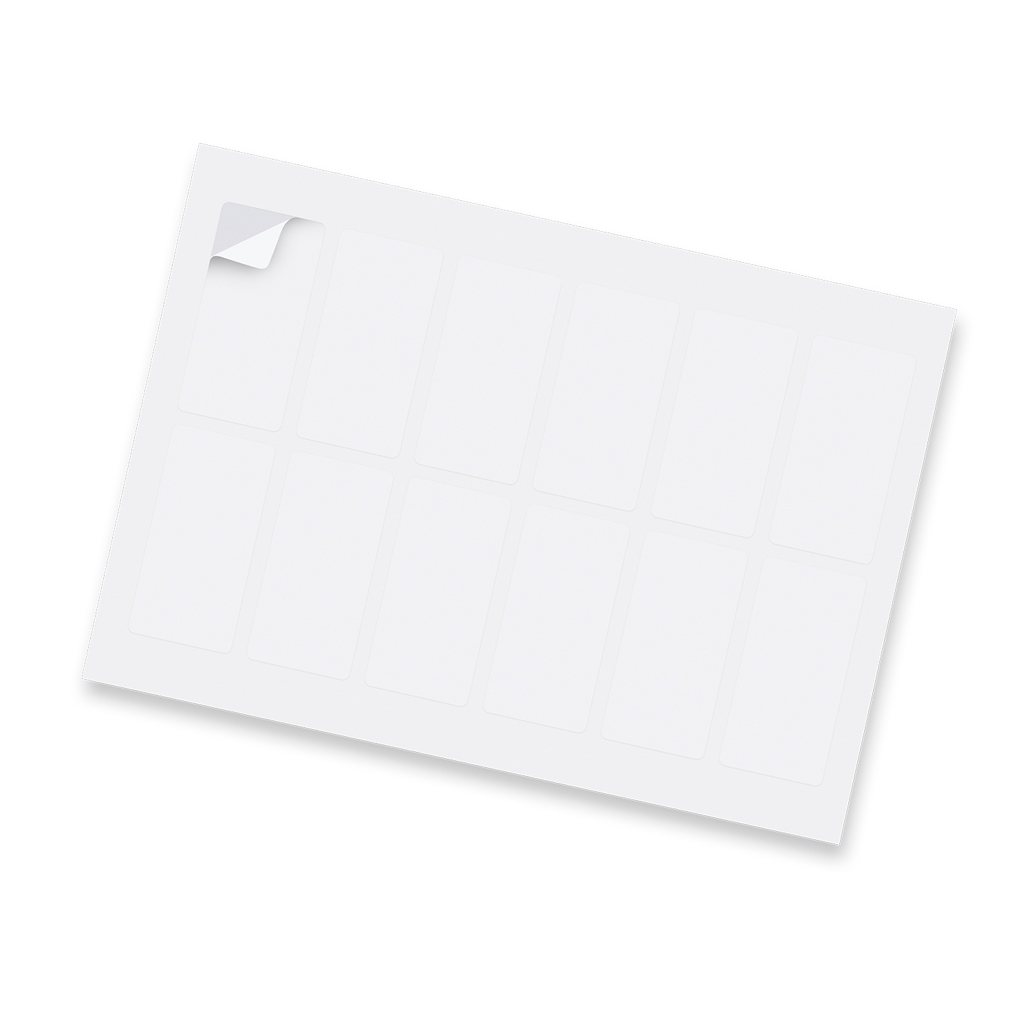 Sticker Sheet 40x80mm Rectangle – Matte