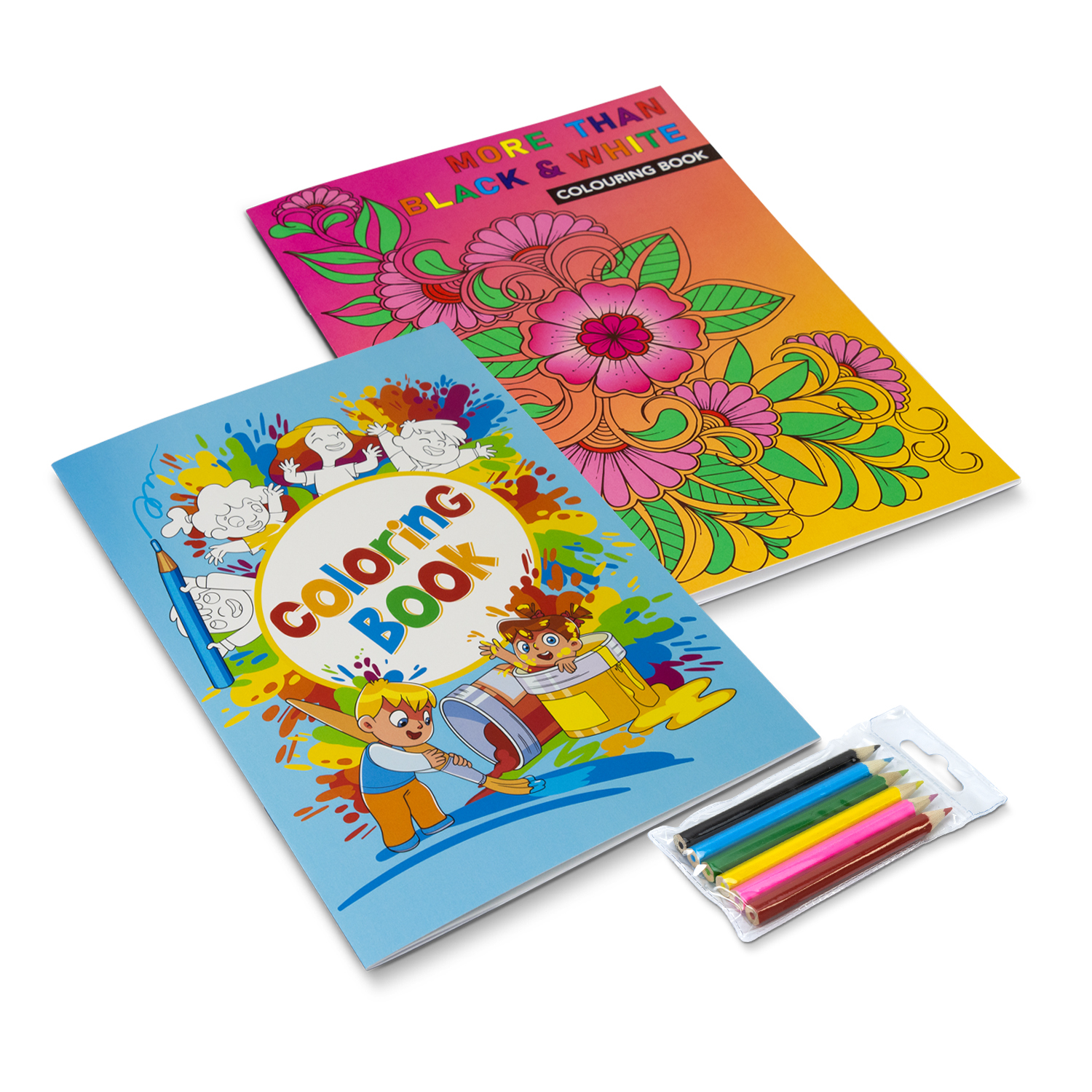 Custom Cover Colouring Book – A4