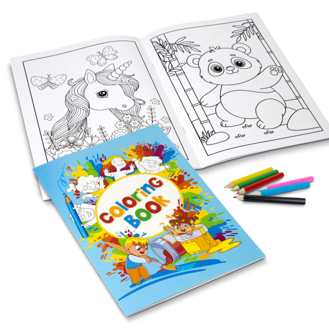 Custom Cover Colouring Book – A4