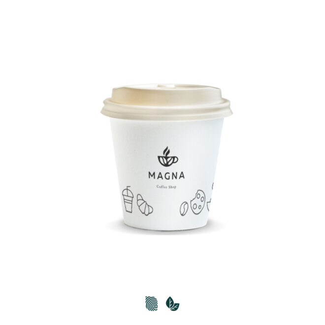 Compostable Paper Coffee Cup – 180ml