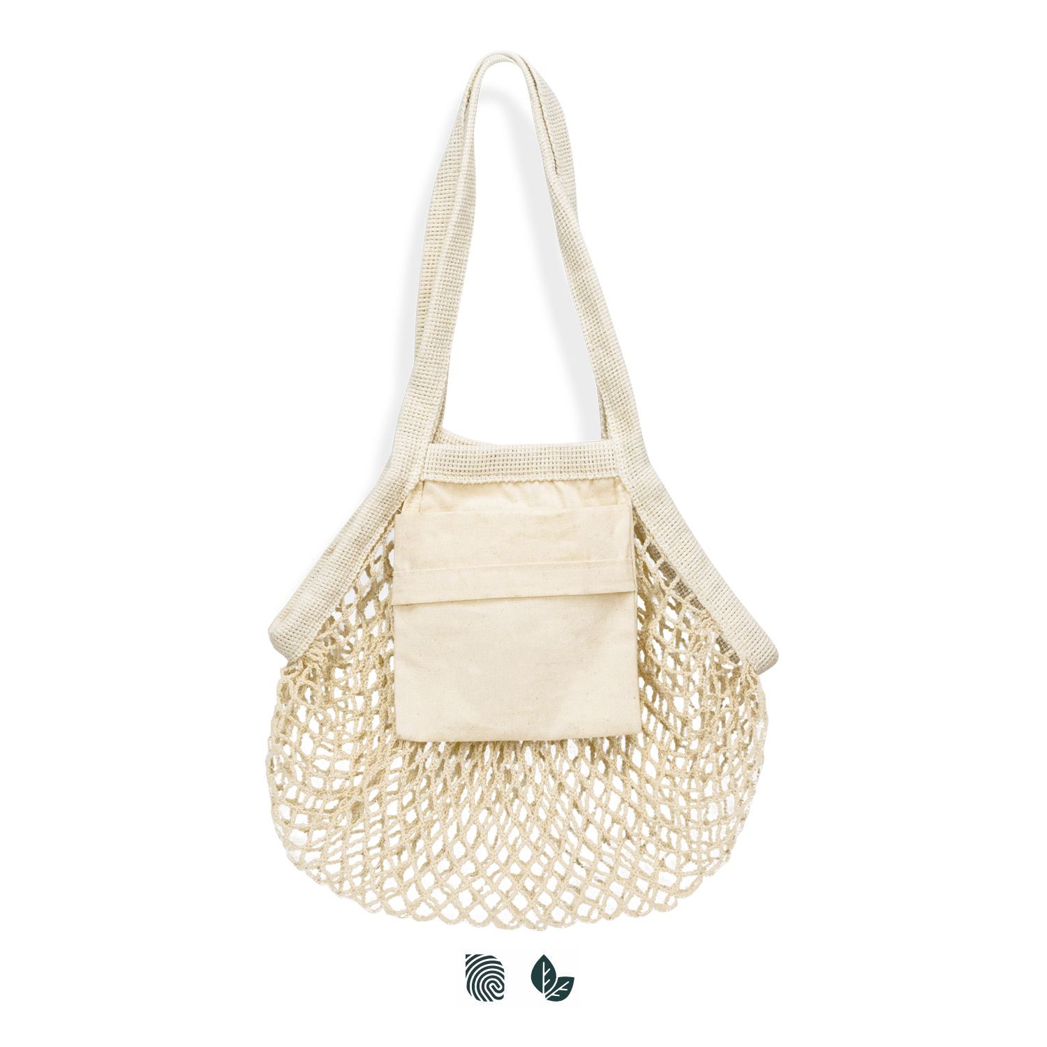 Cotton Mesh Foldaway Tote Bag – Small