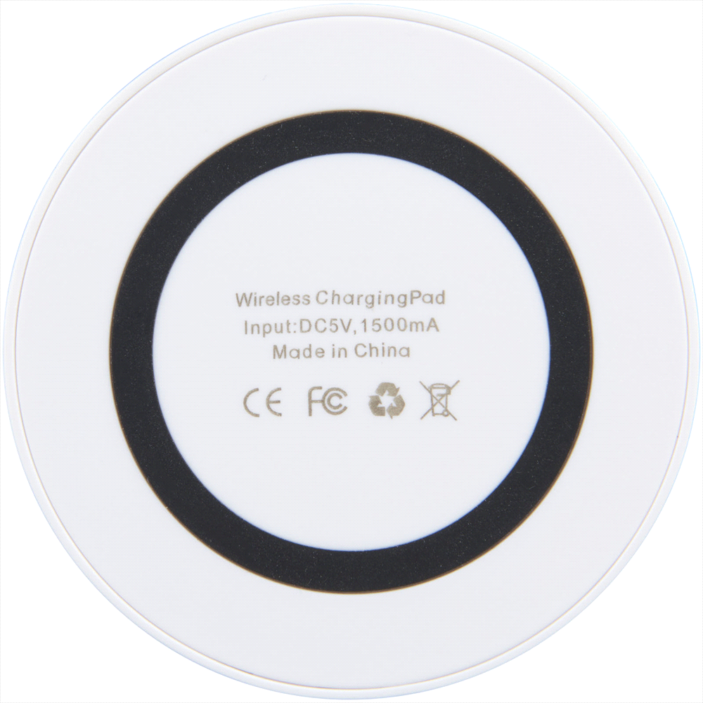 Freal Wireless Charging Pad, White/Solid Black