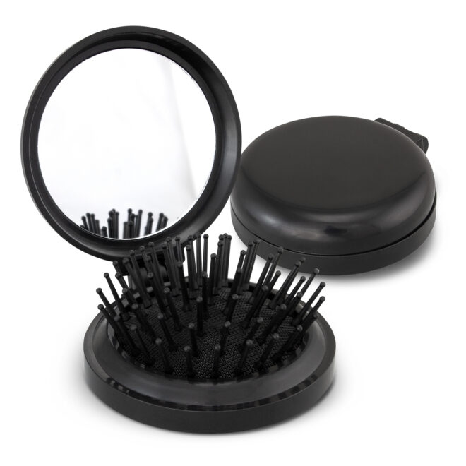 Compact Brush with Mirror