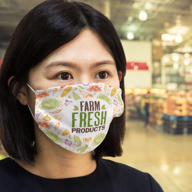 Reusable Face Mask Full Colour – Large