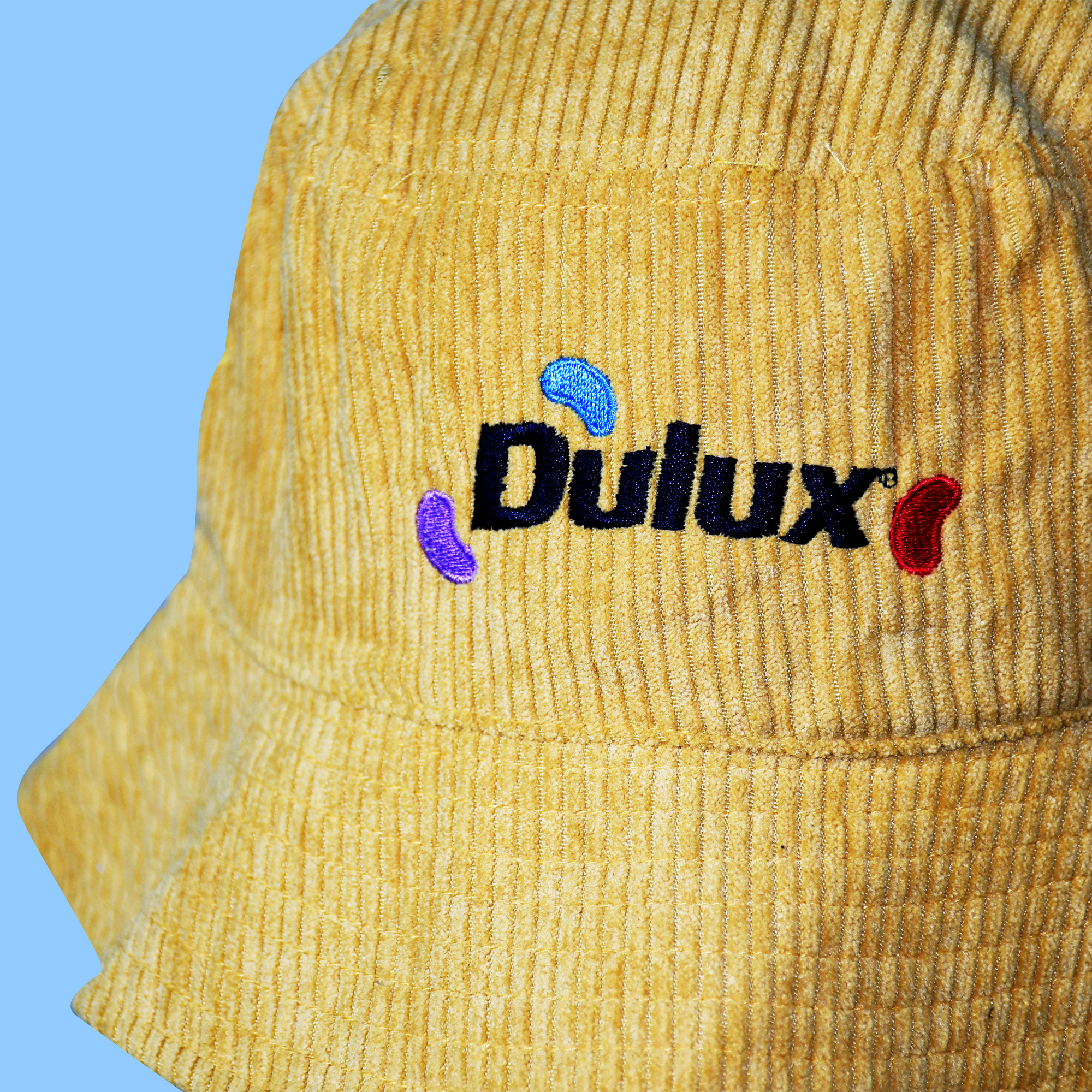 Colour Block Corduroy Bucket Hat
