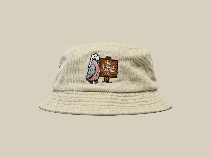 4-pines-cord-bucket-hat-galah-merch