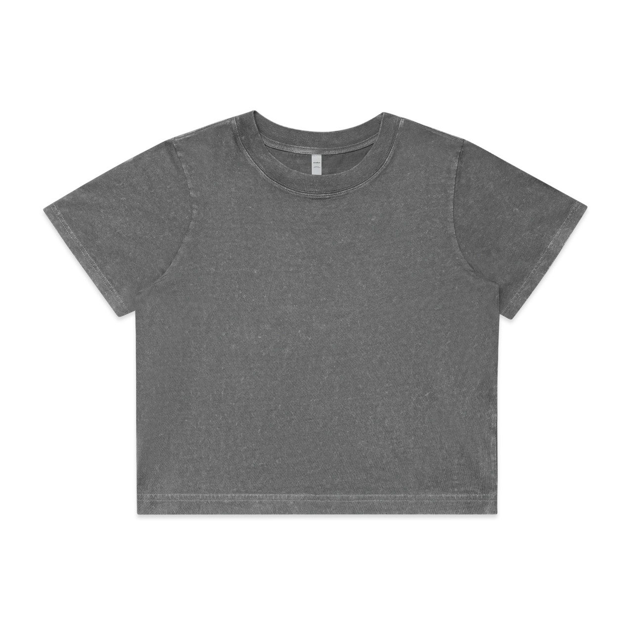 Wo’s Stone Wash Heavy Crop Tee | 4086