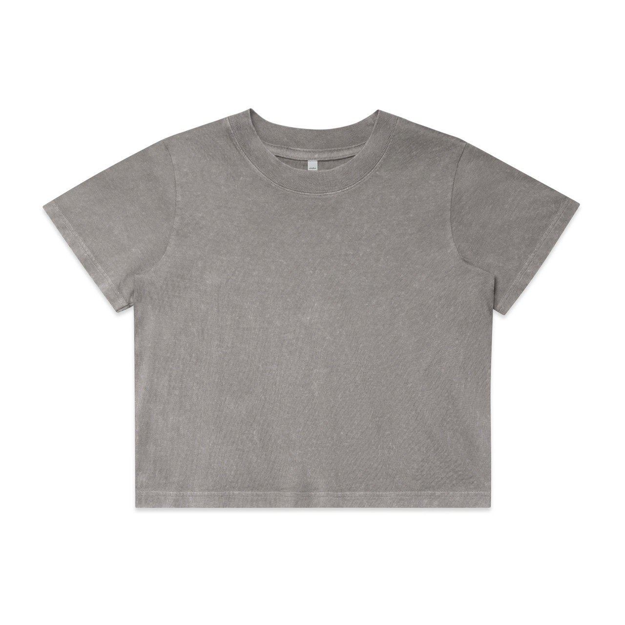 Wo’s Stone Wash Heavy Crop Tee | 4086