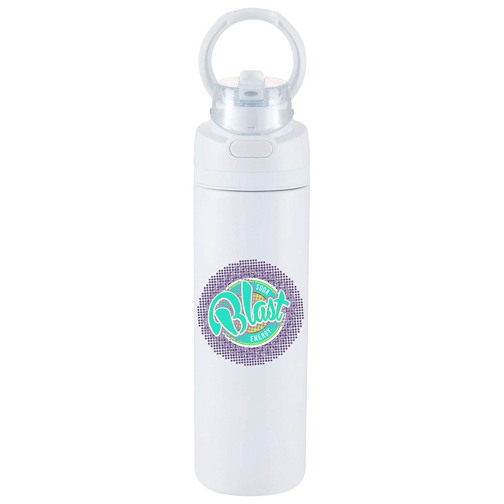 Elvin 900ml Recycled Stainless Flip Straw Bottle