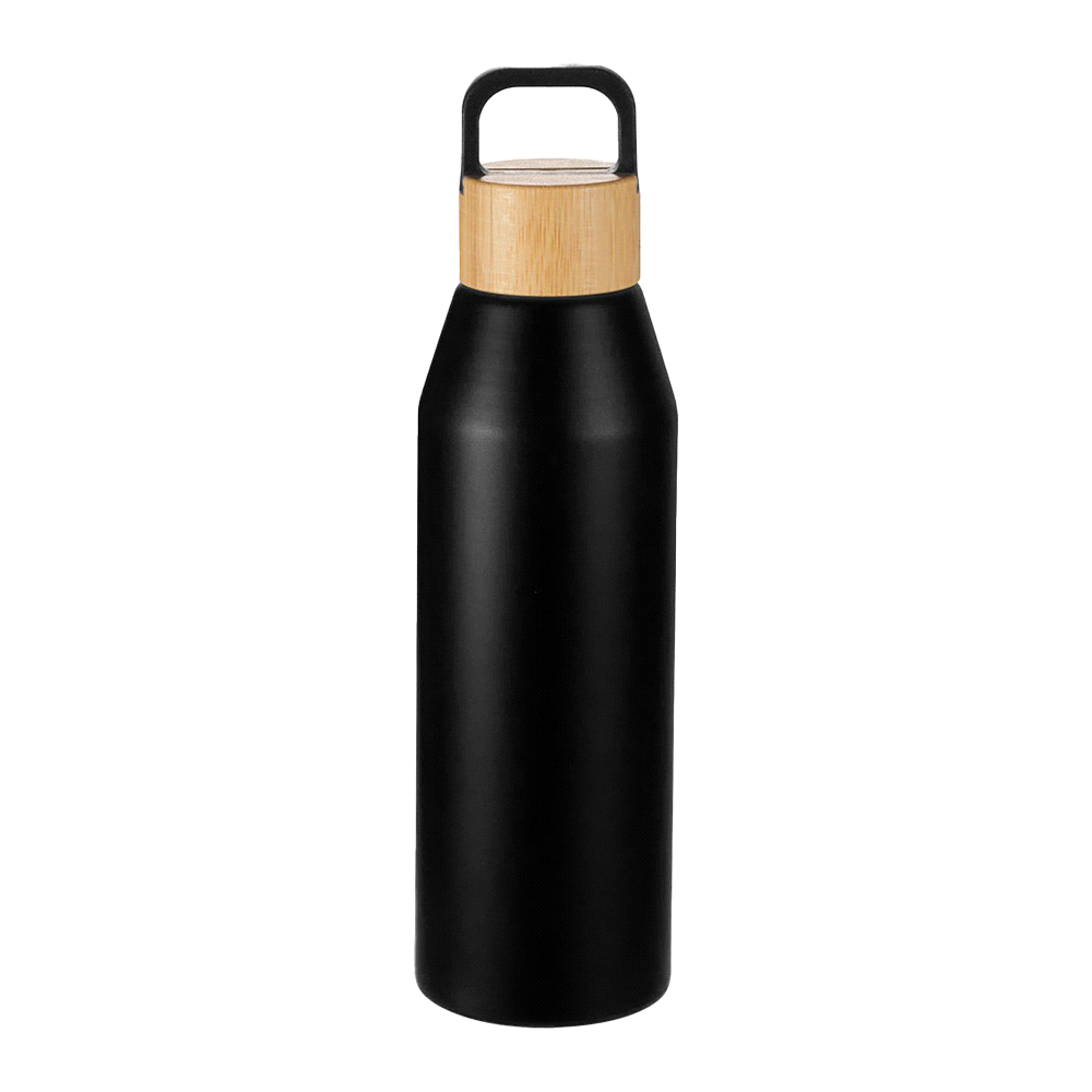 Aspen Recycled Bottle with Bamboo Lid – 1L