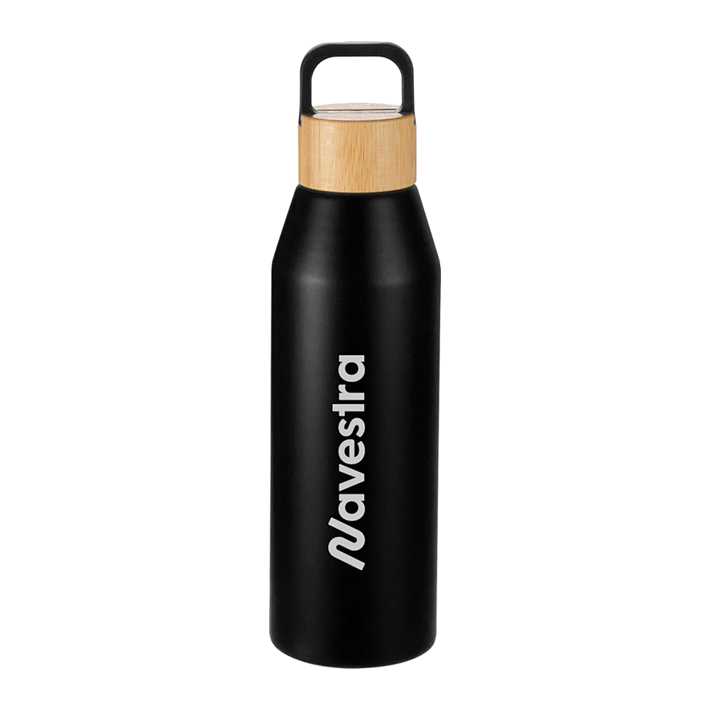 Aspen Recycled Bottle with Bamboo Lid – 1L