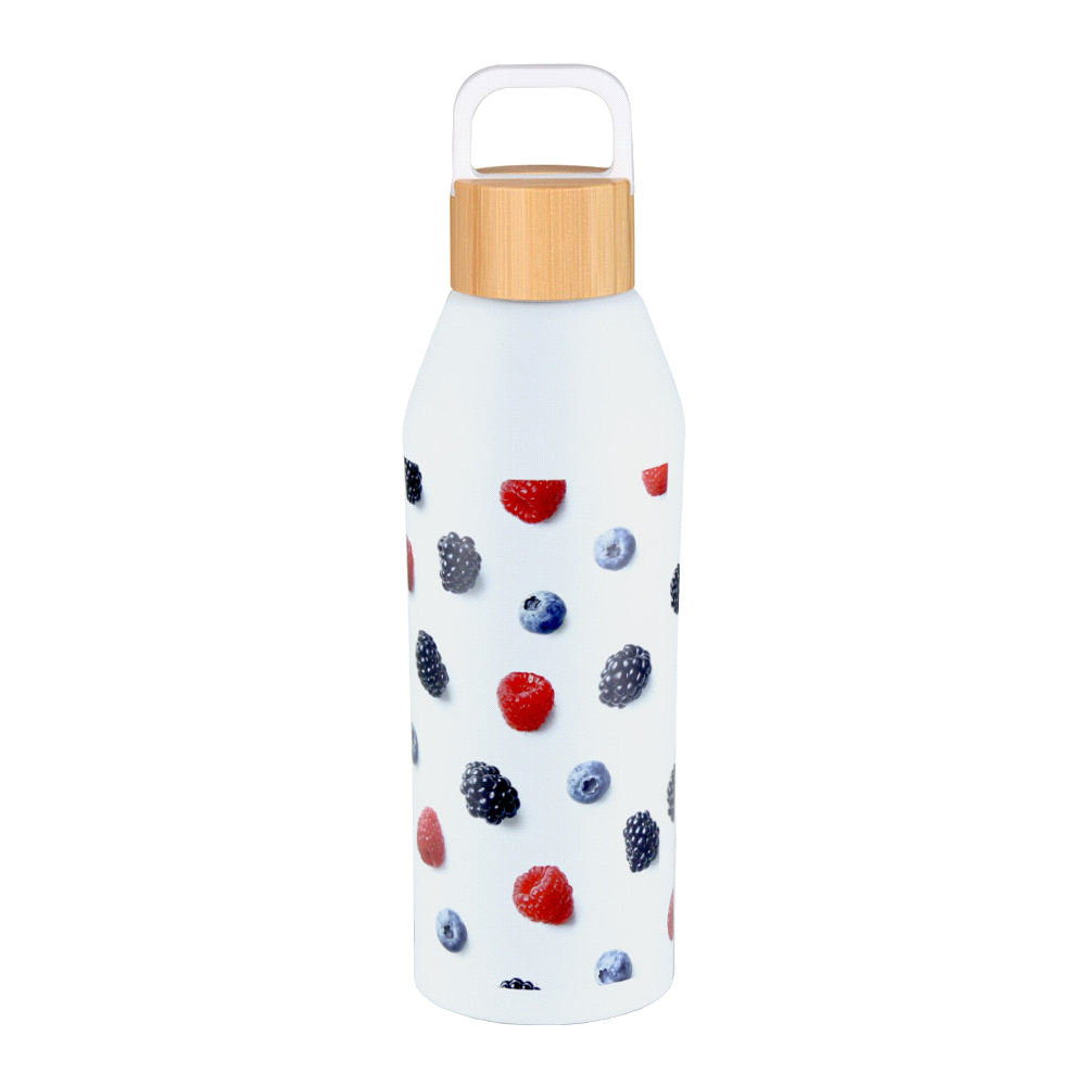 Aspen Recycled Bottle with Bamboo Lid – 1L