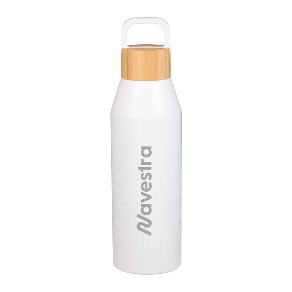 Aspen Recycled Bottle with Bamboo Lid – 1L