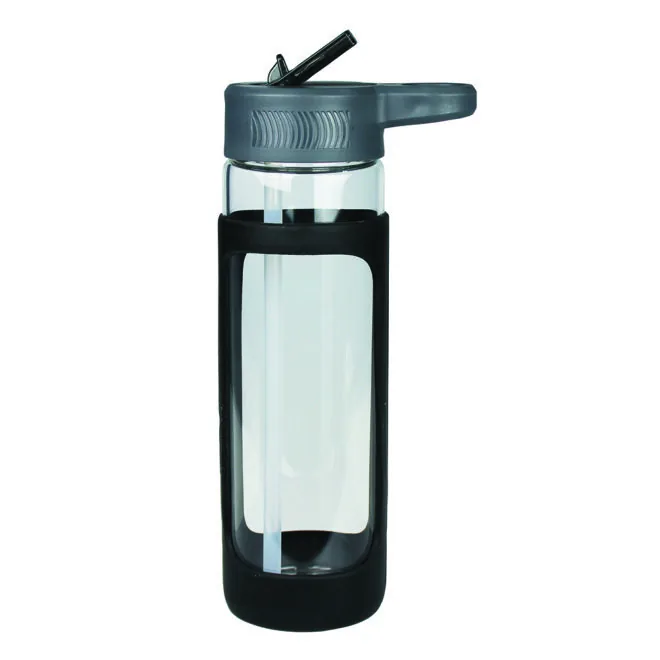 Glass Bottle w/ Silicone Cover 600ml