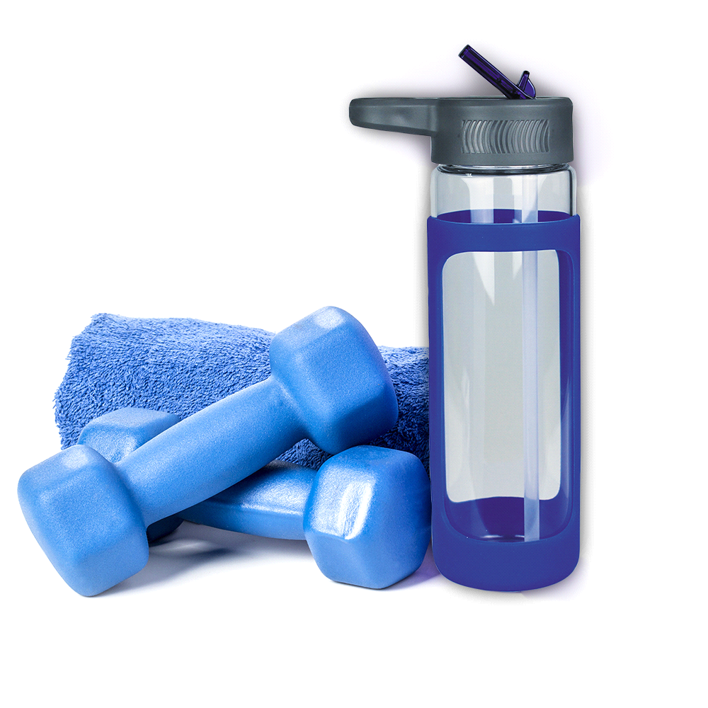 Glass Bottle w/ Silicone Cover 600ml