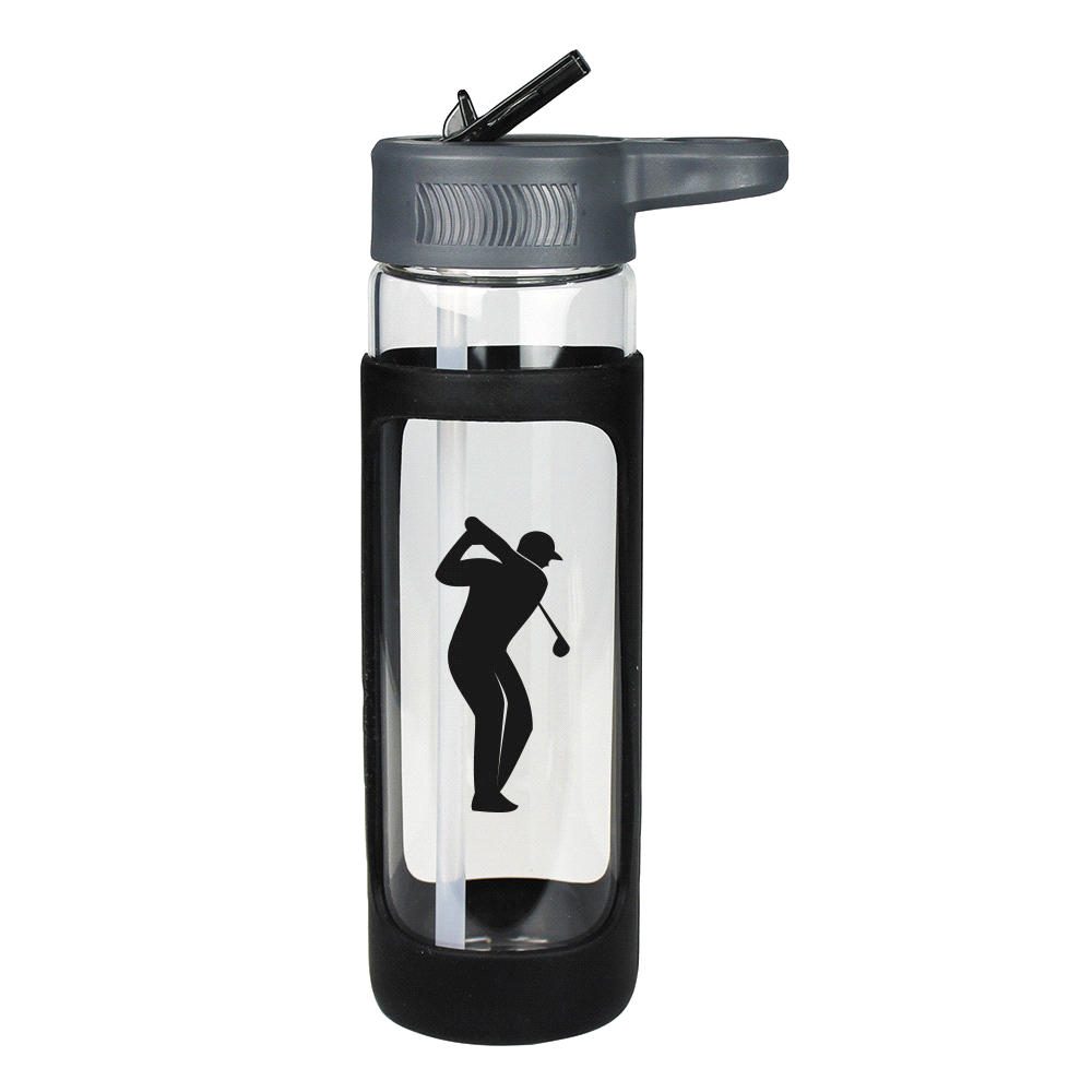 Glass Bottle w/ Silicone Cover 600ml