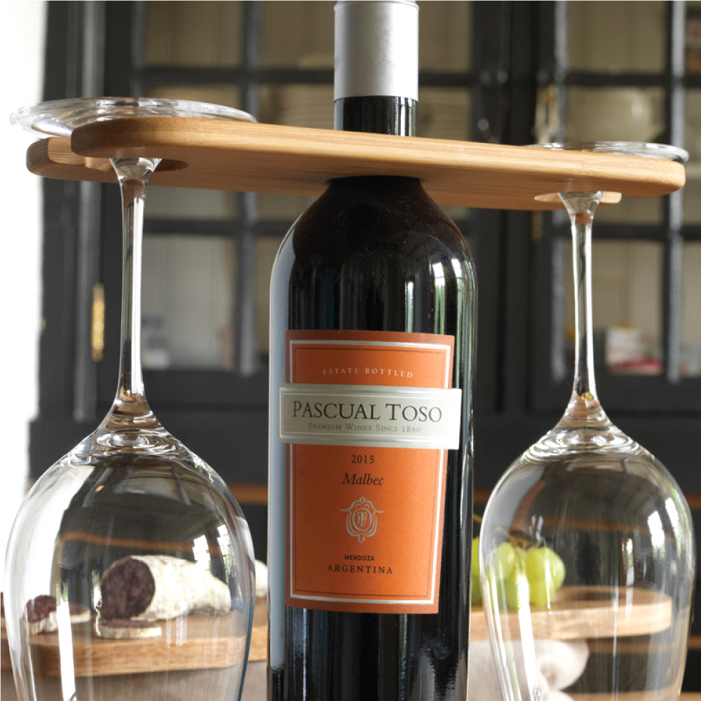 Wine Bottle & Glass Carrier